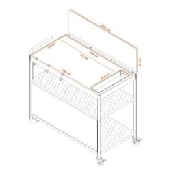 Infinite 100 Plancha Sideboard