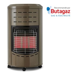 Calgary taupe – Chauffage gaz infrarouge - Prêt à l'emploi