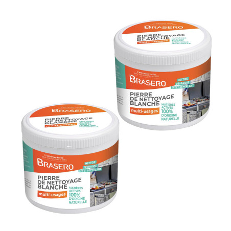 Lot de 2 pierres blanche