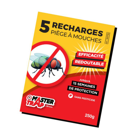Recharges piège à mouches x5 - Master Trap