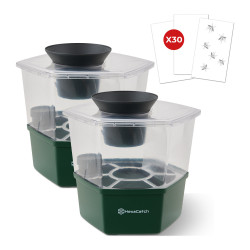 Hexacatch 2 pièges Anti-pontes Moustiques  + 3 pack Adhésifs
