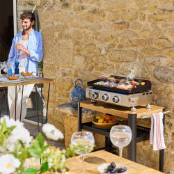 Silvia IIG Plaque Fonte fabriquée en France 3 Feux + Housse OFFERTE