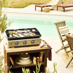 Silvia IIG Plaque Fonte fabriquée en France 3 Feux + Housse OFFERTE