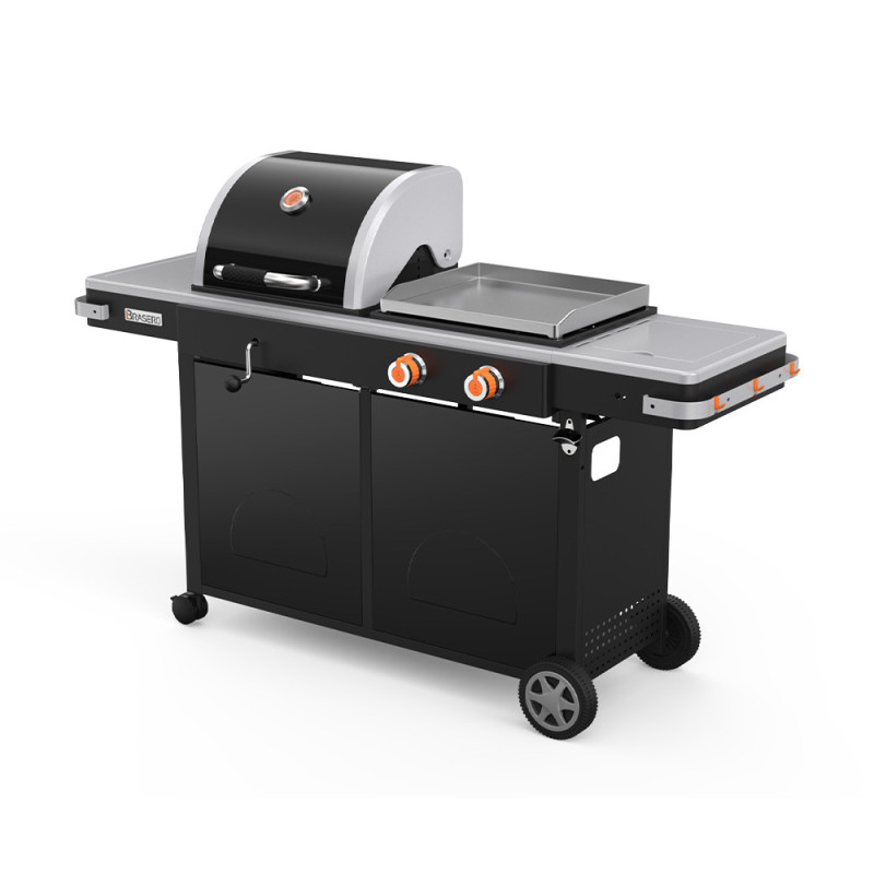 Bi-Energy L Charcoal Barbecue and Gas Griddle