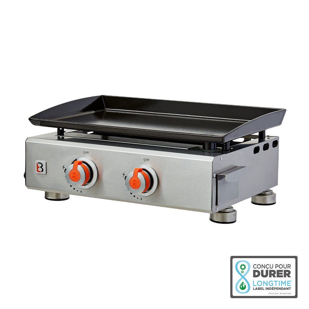Plancha Alicia II Inox 2 Feux