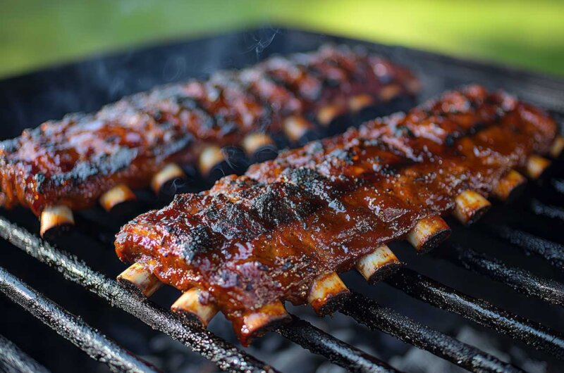 Les ribs à l'américaine au barbecue