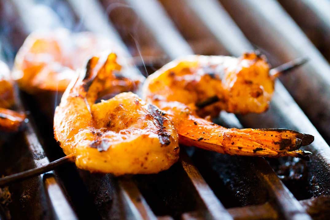 brochettes gambas